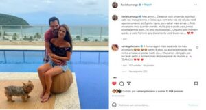 Esposa de Luciano Camargo faz declaração para o cantor e emociona (Foto: Reprodução / Instagram)