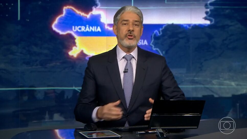 Audiências 24/02/22: Guerra na Ucrânia faz Jornal Nacional esmagar concorrentes e Record não sobe (Foto: Reprodução)