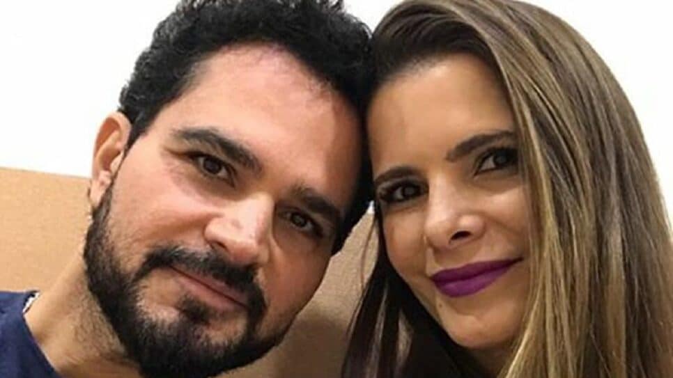 Esposa de Luciano Camargo vê companheira escandalizar tudo (Foto: Reprodução)
