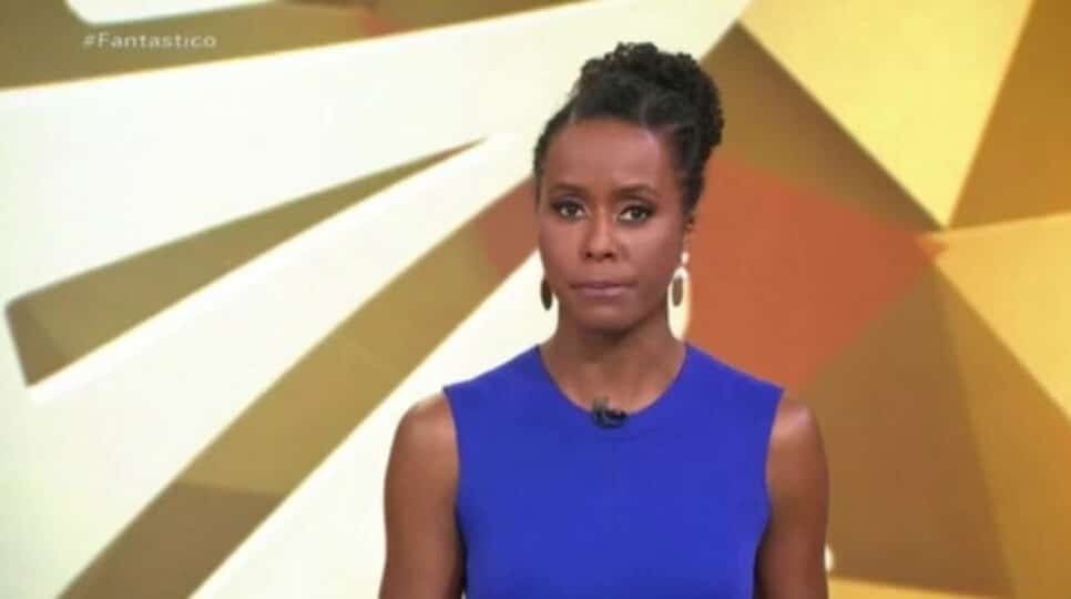 A famosa apresentadora do Fantástico, Maju Coutinho se emocionou ao falar sobre caso de racismo em entrevista ao Altas Horas da Globo (Foto: Reprodução)