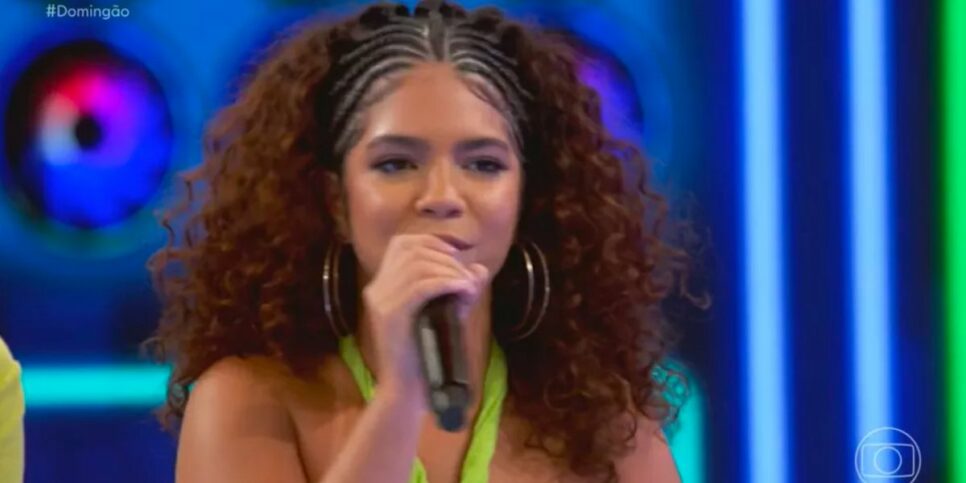 Maria no Domingão com Huck (Foto: Reprodução)