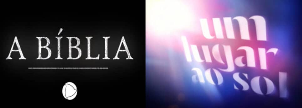 Logo novelas da Record TV e Globo (Foto: Reprodução / Internet)