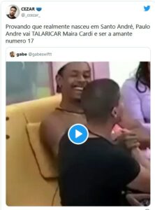 Internautas fazem memes com a troca de carinhos entre PA e Arthur (Foto: Reprodução / Twitter)