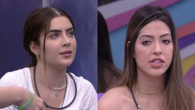 Imagem do post BBB22: Jade aconselha Laís a beijar Gustavo por estratégia: “Bora beijar”