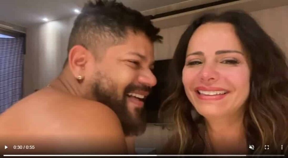 Viviane Araújo e Guilherme Militão (Foto: Reprodução)