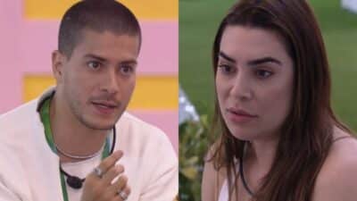 BBB22: Naiara se contradiz e leva invertida de Arthur Aguiar (Reprodução)