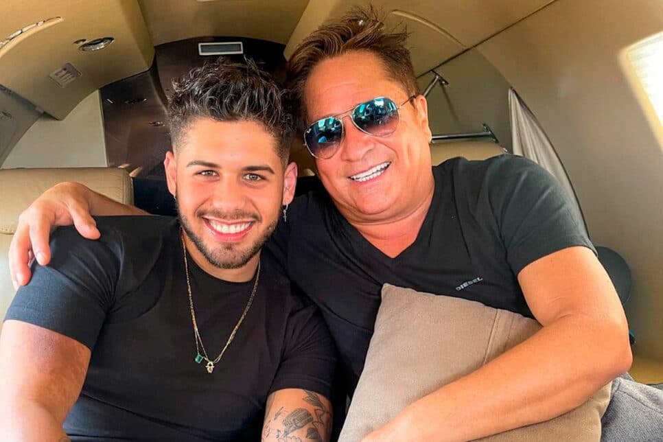 Leonardo não escondeu o que Zé Felipe confessou aos 14 anos (Foto: Reprodução)