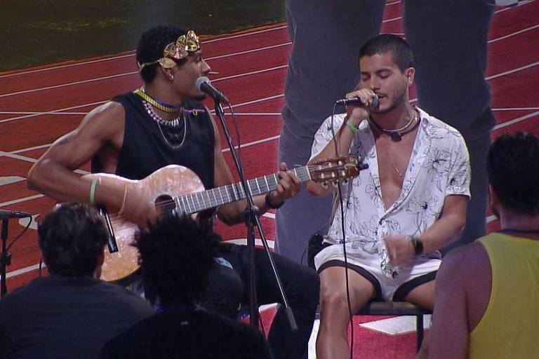 Paulo André e Arthur Aguiar (Foto: Reprodução - TV Globo) 