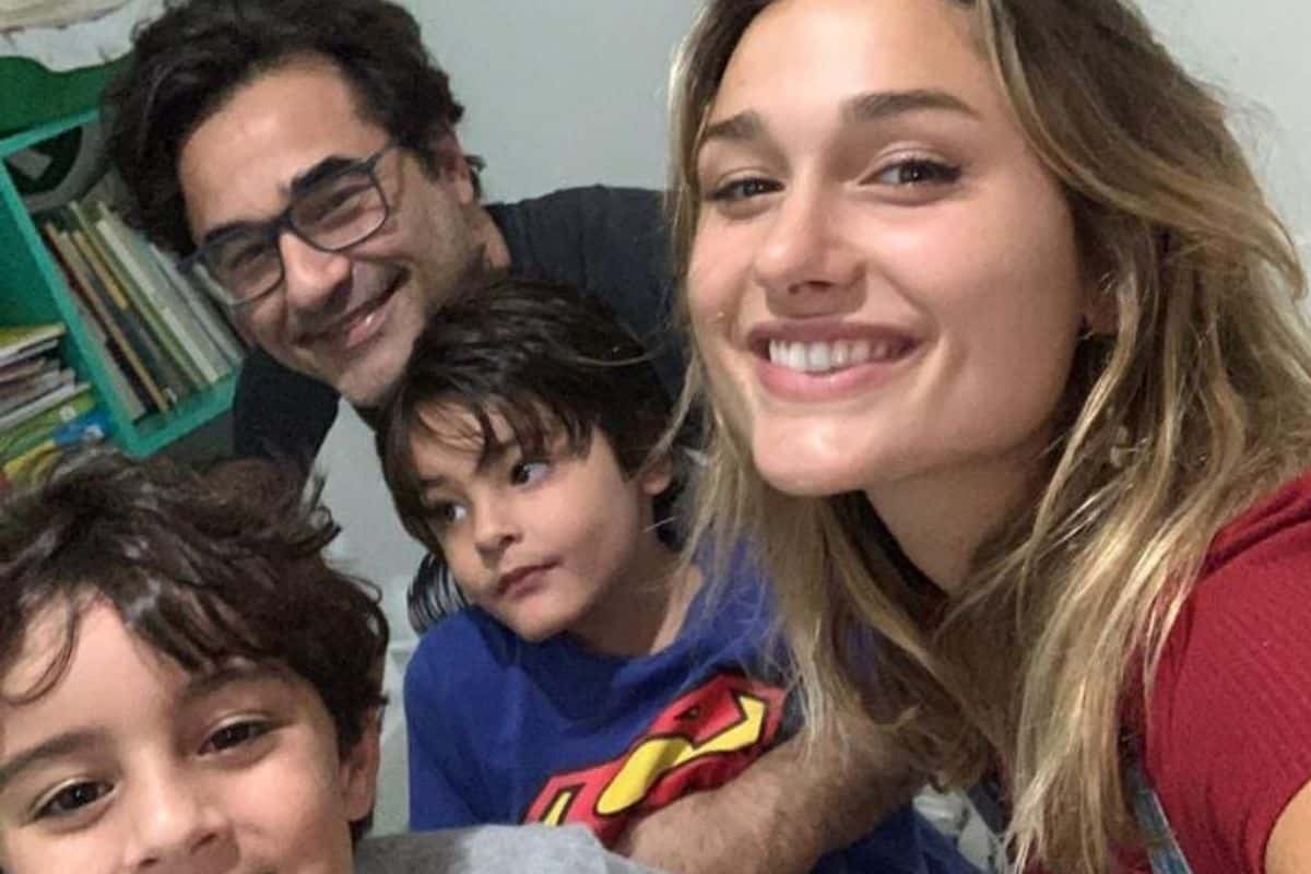 Luciano Szafir e os filhos (Foto: Reprodução)