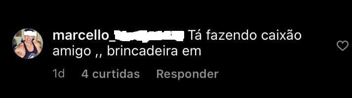 Comentário de seguidor (Foto: Reprodução)