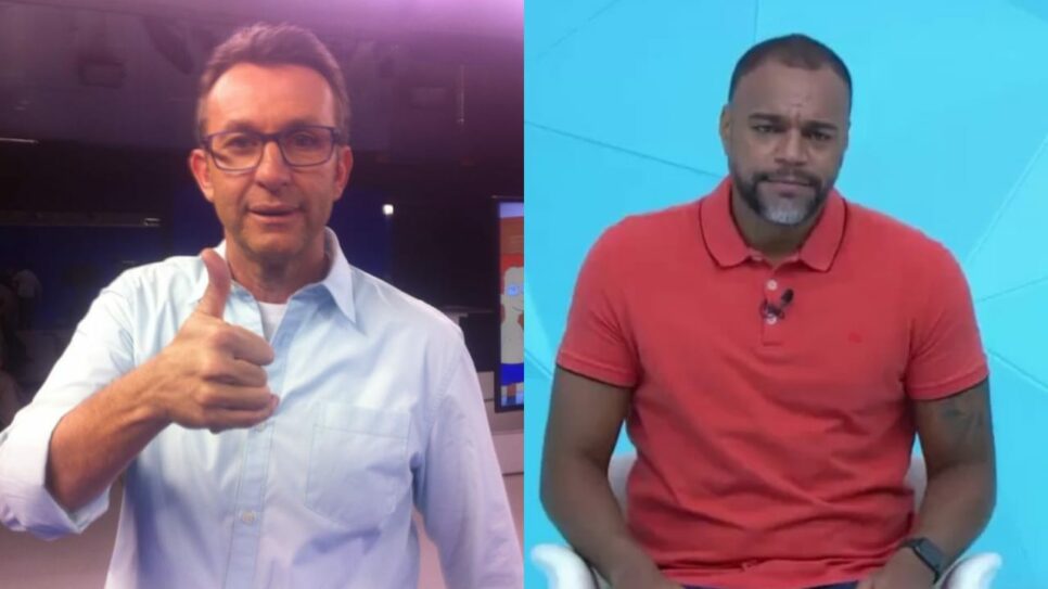 Neto não ficou quieto e entregou o que realmente pensa de Denílson (Foto: Reprodução/Montagem)