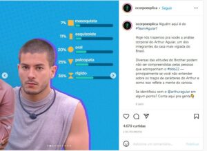 Análises de Arthur Aguiar feitas pelo comunicador estão nas redes sociais (Foto: Reprodução / Instagram)