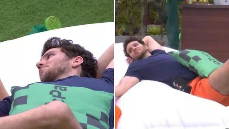 BBB22: No paredão, Lucas se isola em dinâmica (Reprodução)