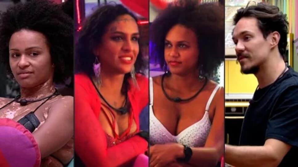BBB22: Eliezer leva outra advertência da produção após 'brincadeiras' com Linn e Jessi (Foto: Reprodução / Globoplay)
