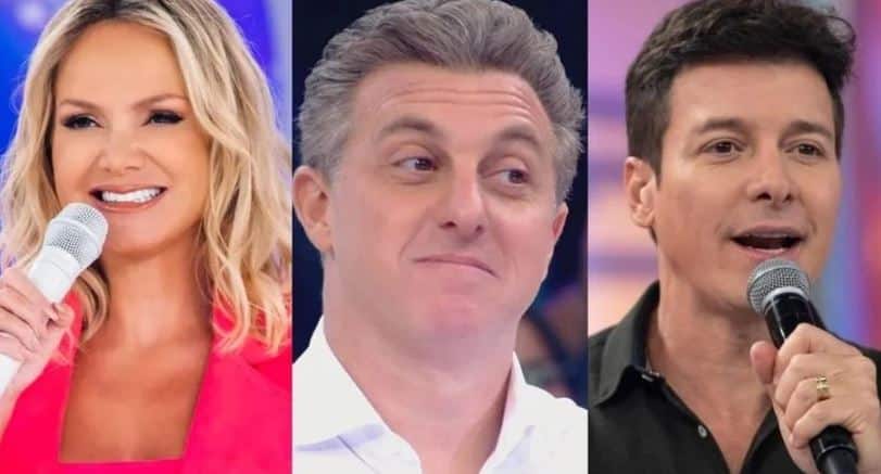 Globo não considera Rodrigo Faro e Eliana concorrentes para Luciano Huck (Foto: Reprodução)