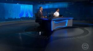 'Jornal Nacional' sofre falhas ao vivo na Globo (Foto: Reprodução / Globo)