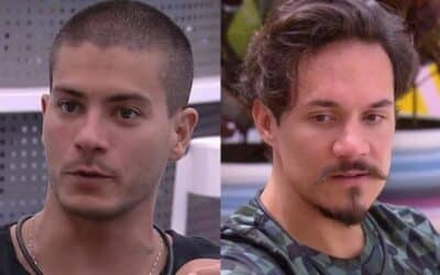 Imagem do post BBB 22: Eliezer questiona eliminações, e Arthur ironiza: ‘Não entenderam?’