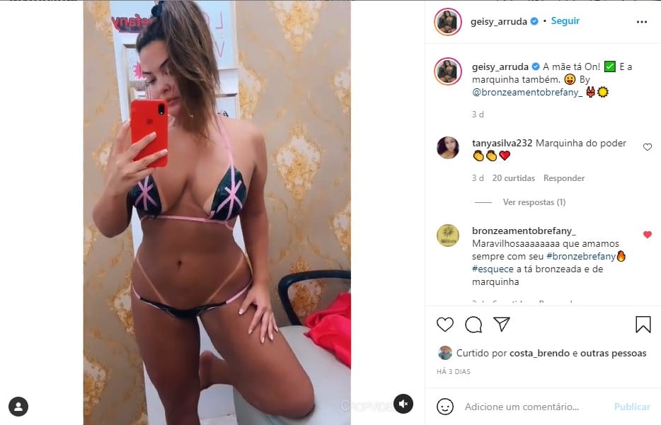 Post publicado por Geisy Arruda no Instagram (Foto: Reprodução)