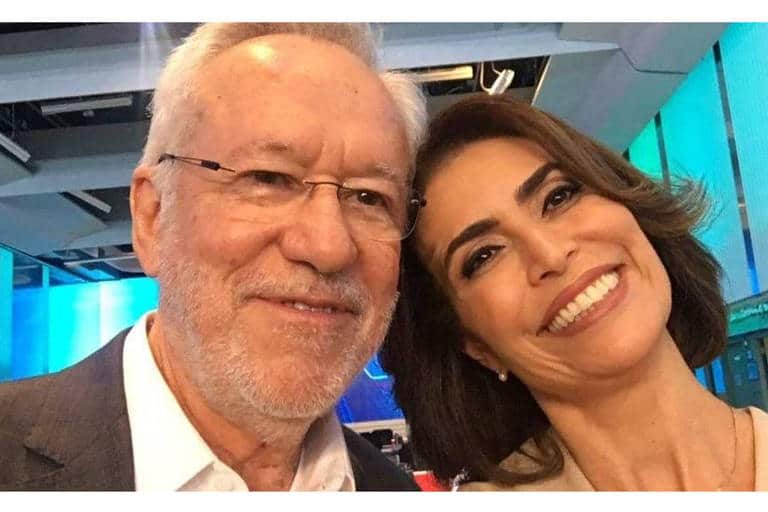 A famosa apresentadora da Globo, Giuliana Morrone tem áudio vazado detonando Alexandre Garcia no Jornal Nacional (Foto: Reprodução)