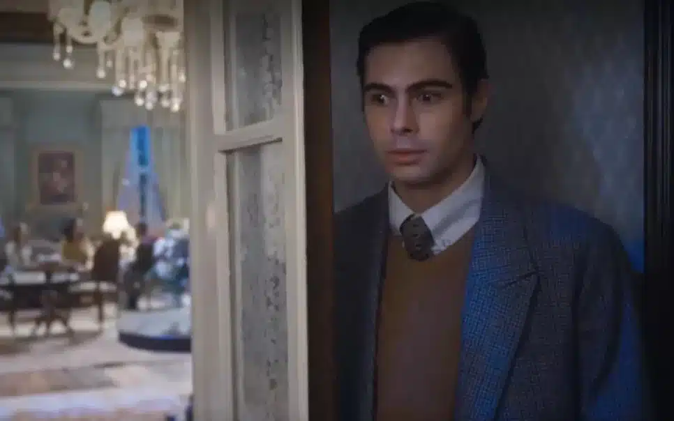 Além da Ilusão: Davi entra em pânico com visita de delegado (Reprodução/Globo)