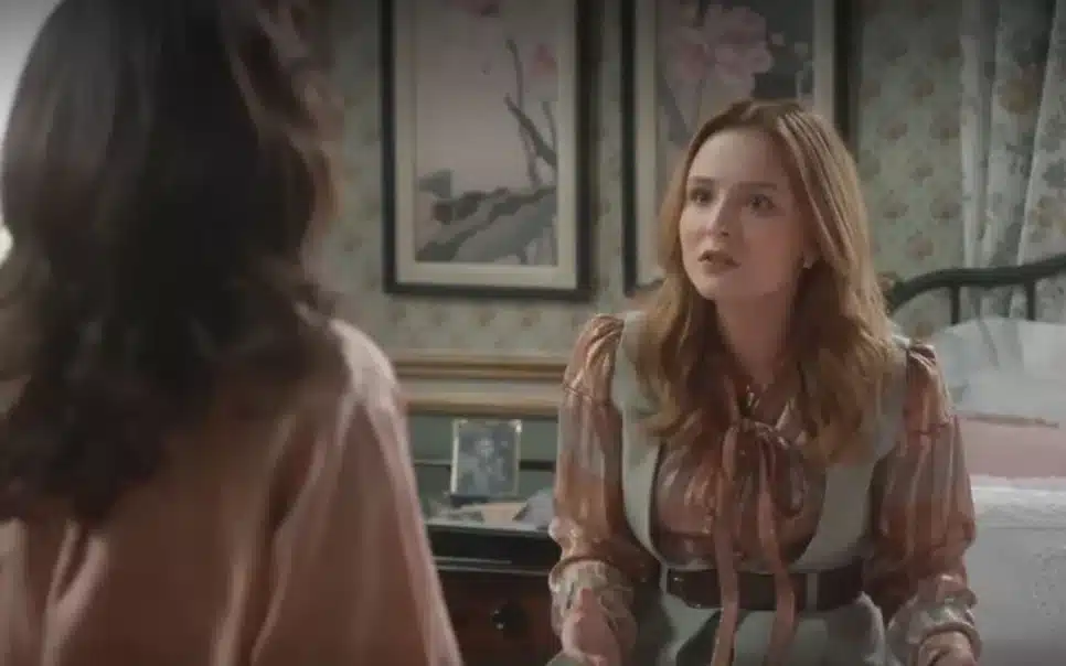Além da Ilusão: Isadora joga Violeta para escanteio por trair Matias (Foto: Reprodução/Globo)