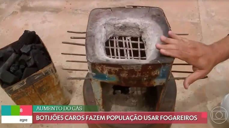 Globo gera revolta ao ensinar a usar fogareiro no lugar do gás de cozinha (Foto: Reprodução)