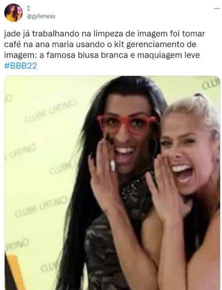 Falta de humor de Jade em entrevistas fora do BBB22 rendem memes na web (Reprodução)