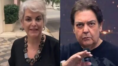 Leonor e Faustão (Foto: Reprodução)