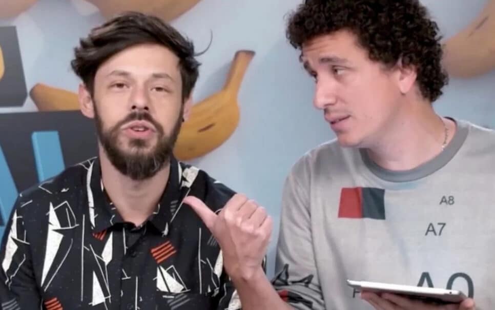 Nando Viana e Rafael Portugal em esquete do ‘Culpa é do Cabral’ (Foto: Reprodução / Internet)