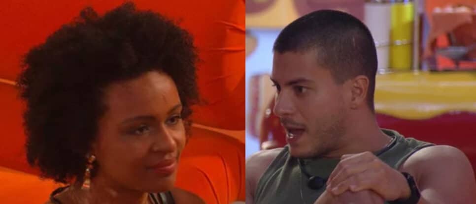Natália e Arthur conversam sobre convivência no BBB22 (Foto: Reprodução / Globoplay)