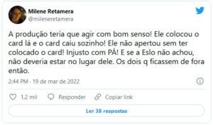 Web detonou produção do BBB22 por desclassificar P.A (Foto: Reprodução / Twitter)