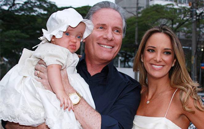 Roberto Justus e Ticiane Pinheiro tiveram uma filha (Foto: Reprodução)