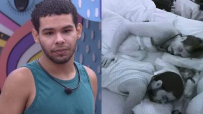 Imagem do post BBB22: Vyni pede para dormir de conchinha com Eliezer e dispara: “Desce mais a mão”