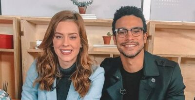 O famoso ator da Globo, Sérgio Malheiros e Sophia Abrahão (Foto: Reprodução)