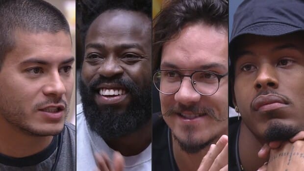 Arthur Aguiar, Douglas Silva, Eliezer e Paulo André (Foto: Reprodução)