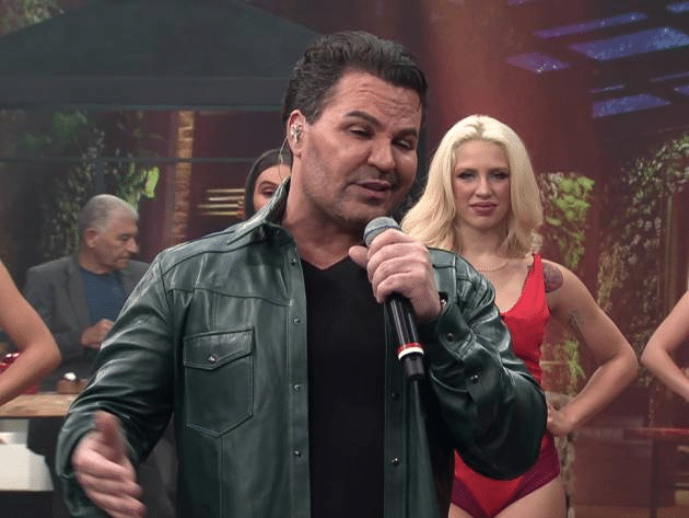 Eduardo Costa participou do Faustão na Band (Foto: Reprodução)