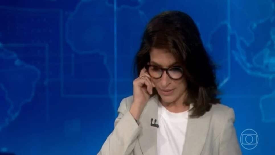 A jornalista Renata Vasconcellos (Foto: Reprodução) William Bonner