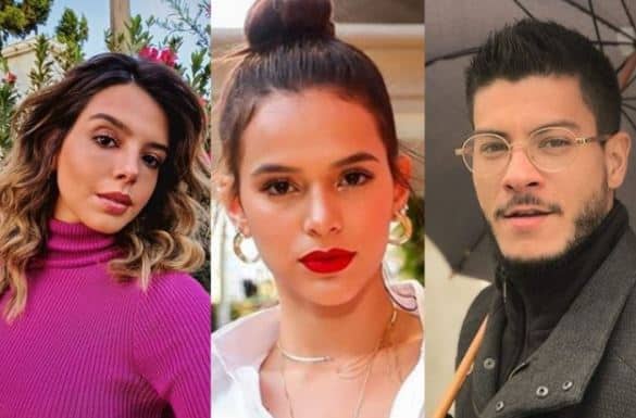 Giovanna Lancellotti , Bruna Marquezine e Arthur Aguiar (Foto: Reprodução)