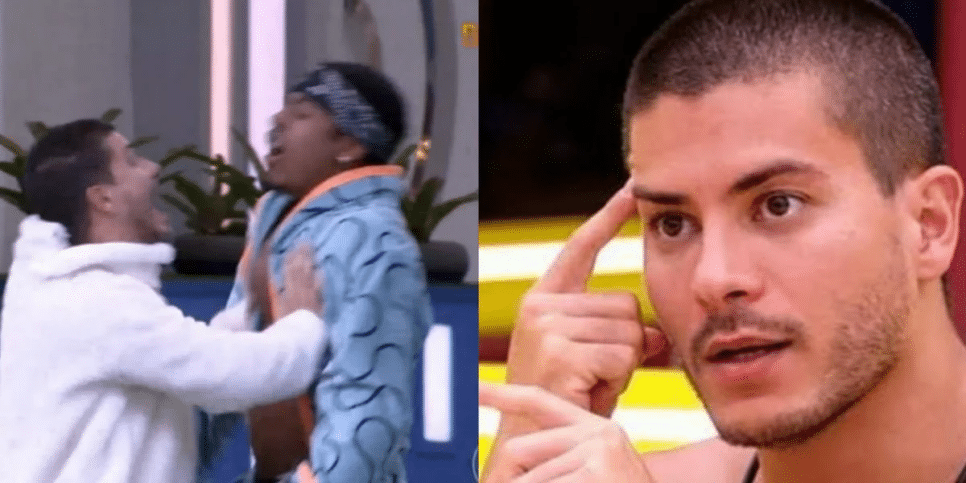 Arthur e Paulo André discutiram no BBB22 (Foto: Reprodução)