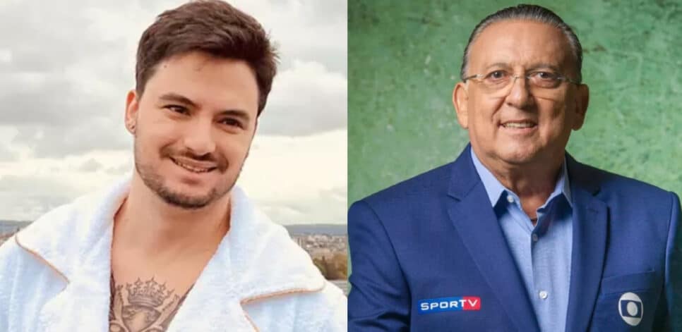 O narrador Galvão Bueno fechou acordo com empresa de Felipe Neto para crescer na internet (Foto: Reprodução / Globo / Instagram)