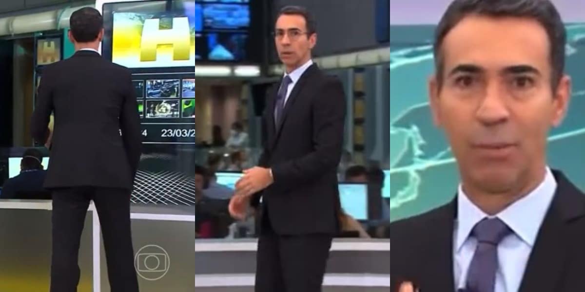 O famoso âncora do Jornal Hoje, César Tralli agitou as redes sociais (Foto: Reprodução)