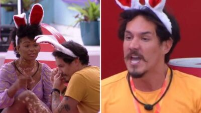 Imagem do post BBB22: Azedou! Eliezer se revolta com Natália e grita com sister: “Quer me tirar de otário?”