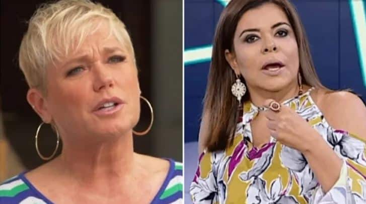 Mara Maravilha pede desculpas e Xuxa não dá a mínima (Foto: Reprodução)