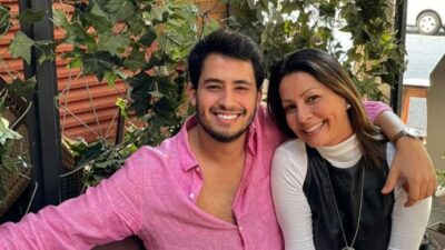 Liz Vargar e o filho que teve com Leonardo, Matheus Vargas (Foto: Reprodução)