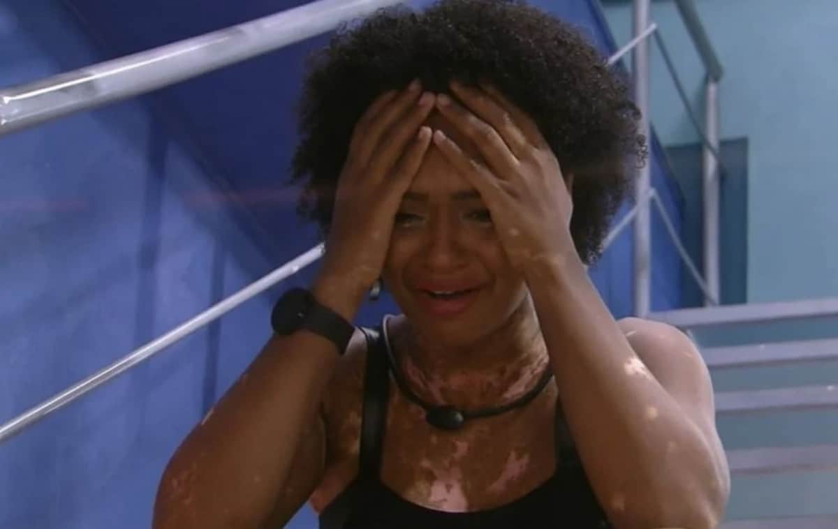 Natália Deodato no BBB22; mineira se revoltou ao levar bronca e quase teve novo surto (Foto: Reprodução / Globoplay)