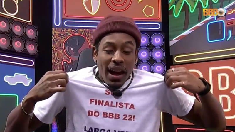 BBB22: Como assim? Finalista, Paulo André não leva roupa para a final (Reprodução)