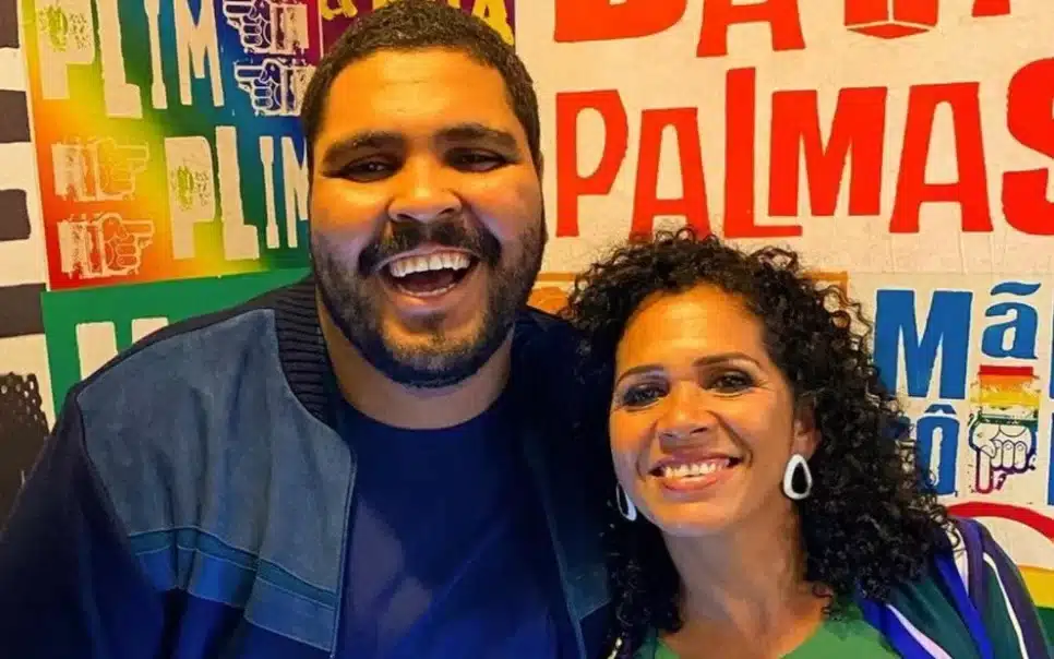 Paulo Vieira e sua mãe (Foto: Reprodução)