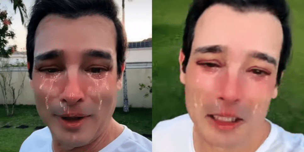 Celso Portiolli usa filtro de choro no Instagram (Foto: Reprodução)