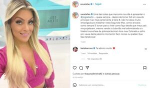 Renata Fan comenta situação no Jogo Aberto (Foto: Reprodução / Instagram)