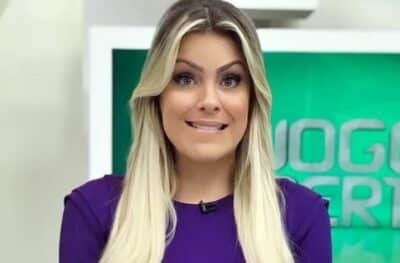 A famosa apresentadora do Jogo Aberto da Band, Renata Fan falou sobre sua equipe (Foto: Reprodução)